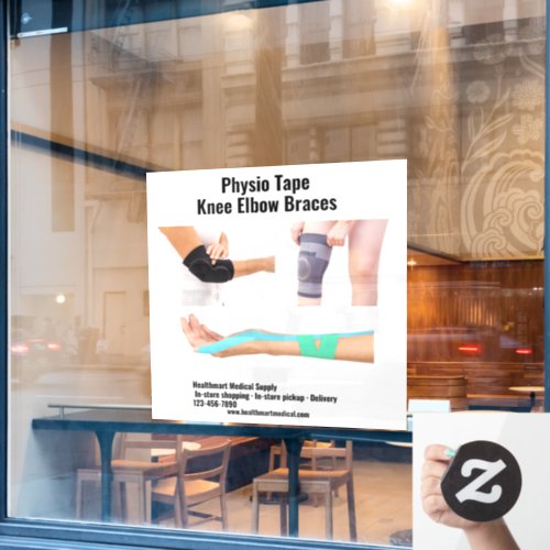 Customize Medical Supply Physio Tape Knee Elbow  Window Cling
