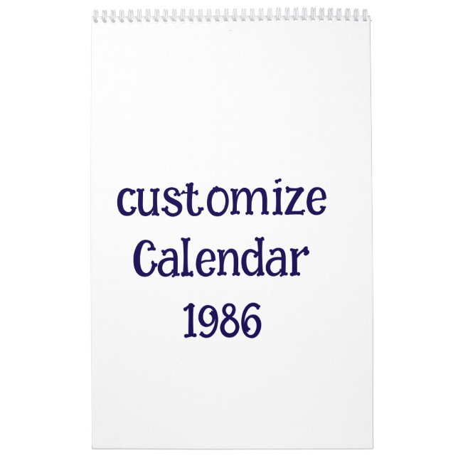 customize Medium Calendar (Cover)