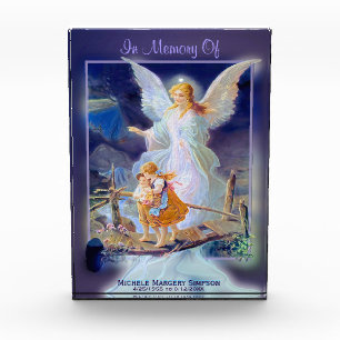 Customize   Memorial   Guardian Angel Acrylic Award