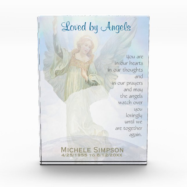 Customize | Memorial | Prayer Acrylic Award (Front)