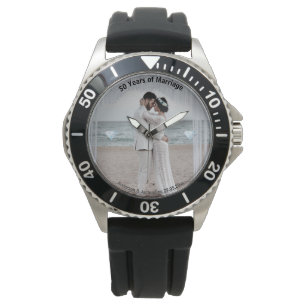 Customize Men's Photo Watch 50th Anniversary Gifts