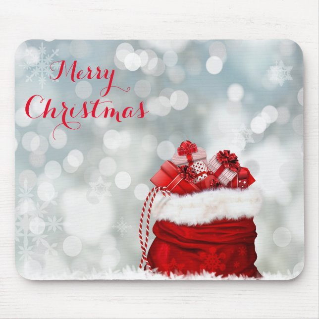 Customize Merry Christmas Mouse Pad (Front)