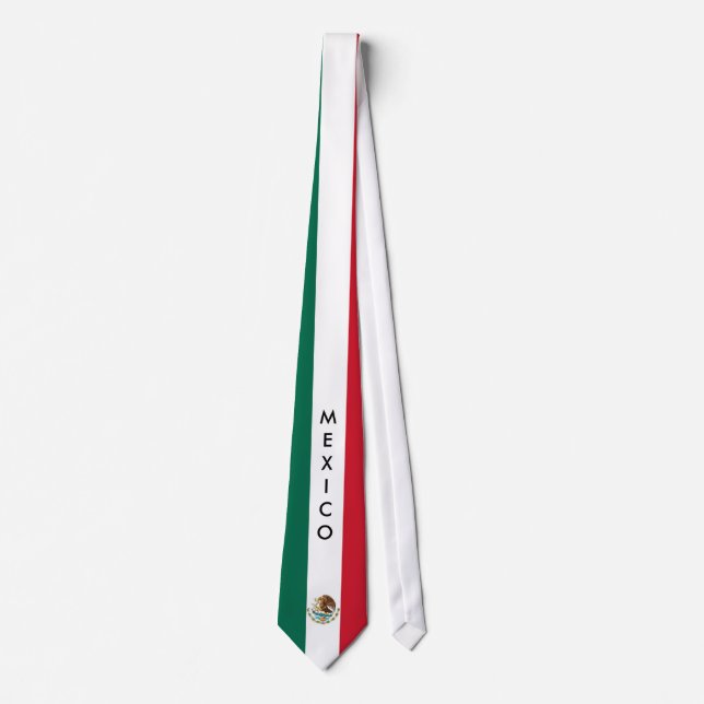 Customize Mexico Flag Tie (Front)
