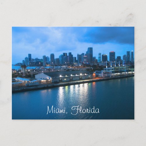 Customize Miami photo Postcard