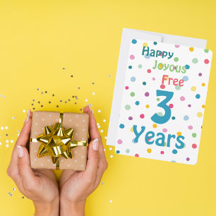 Customize Milestone - Happy Joyous Free 12 Steps Holiday Card