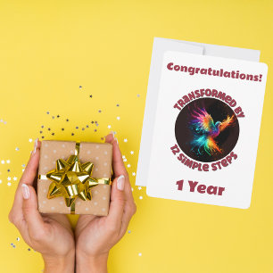 Customize Milestone Transformed by 12 Simple Steps Holiday Card