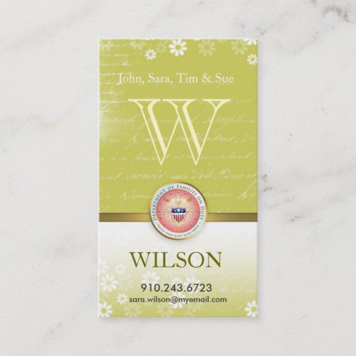 Customize Military Mommy Card Business Card Templates
