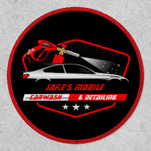 Customize Mobile Car Wash Detailing Business Patch