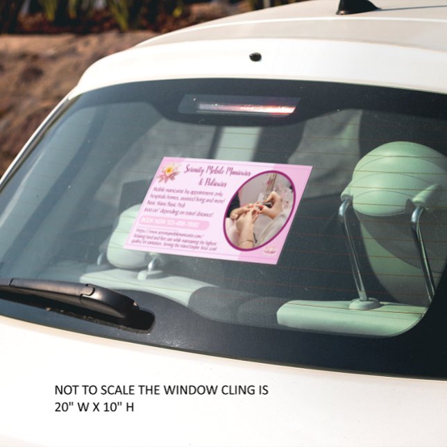 Customize Mobile Nails Manicure Pedicure Business Window Cling (This Customize Mobile Nails Manicure Pedicure Business Window Cling is perfect for you suv or car.
)