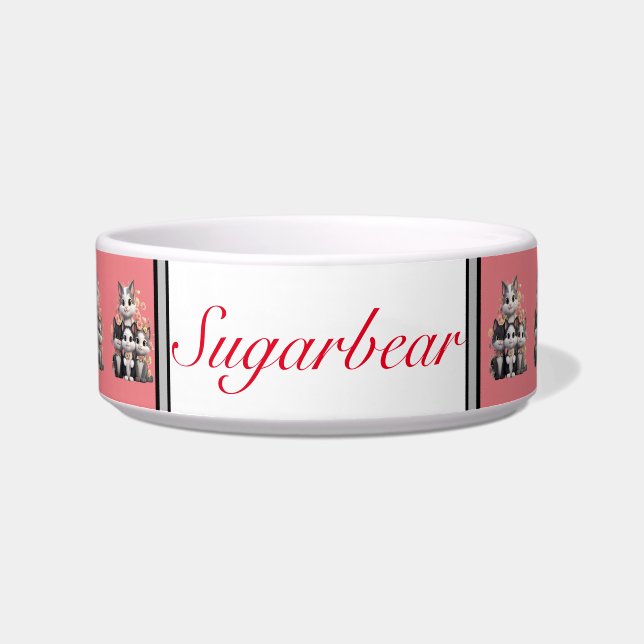 Customize Modern Cat  Bowl (Front)