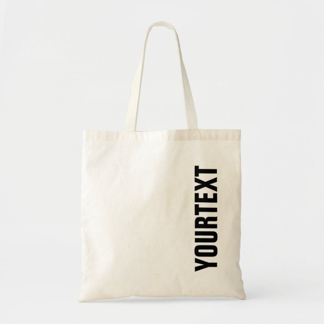 Customize Modern Template Top Shopping Budget Tote Bag (Front)