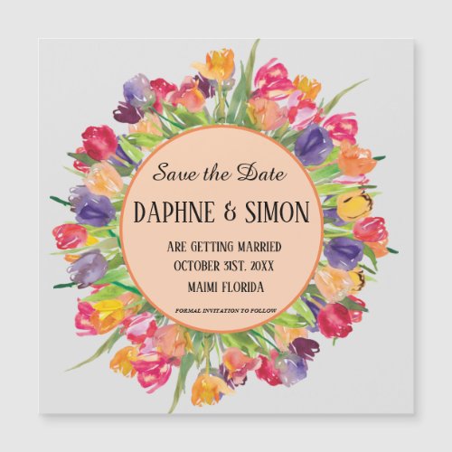 Customize modern wedding  save the date