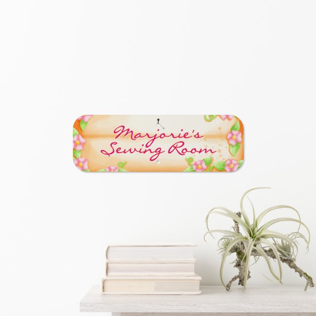 Customize Mom's Kitchen Sewing Room Wall  Metal Sign (In Situ(Wall))