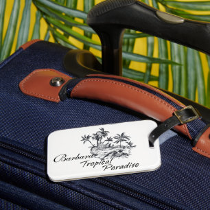 Customize Monochrome Luggage Tag