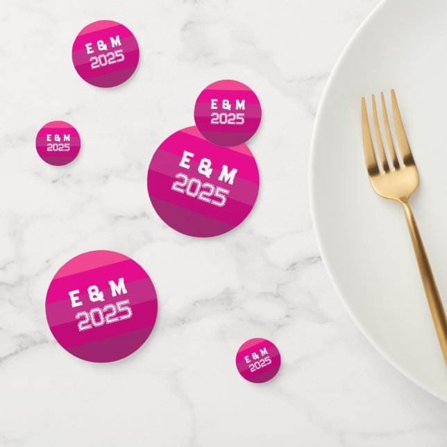 Customize Monogram Love  Confetti (Group)