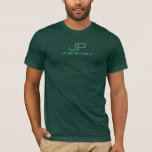 Customize Monogram Name Mens Template Modern T-Shirt<br><div class="desc">Customizable Monogram Initial Letter Name Template Elegant Trendy Men's Forest Green Bella Canvas Short Sleeve T-Shirt.</div>