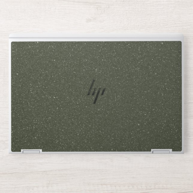 Customize Moss Green Noise HP Laptop Skin (Front)