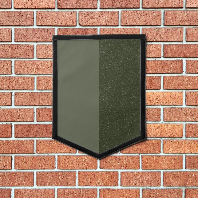 Customize Moss Green Noise Pennant Flag (Insitu 1)