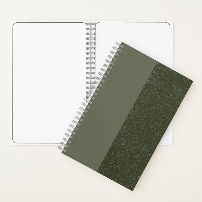 Customize Moss Green Sketchbook – Right Split Notebook (Inside)