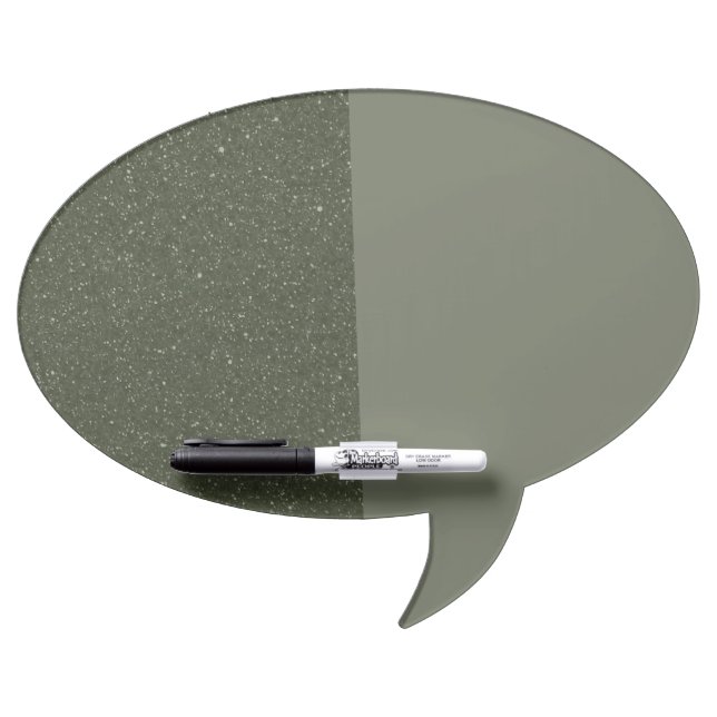 Customize Moss Green Split-Texture Dry Erase Board (Front)