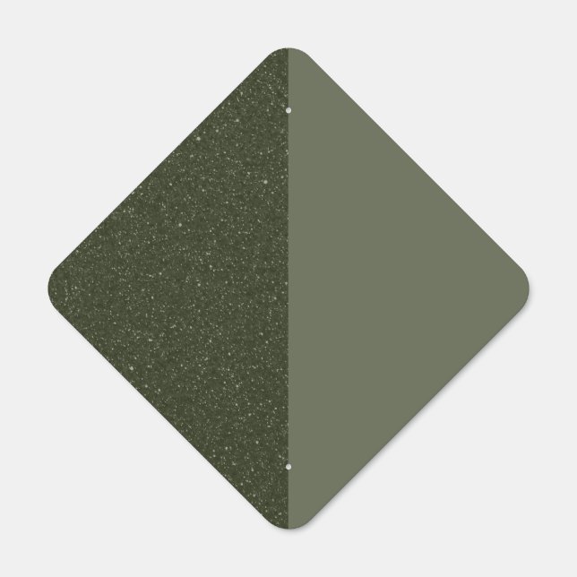 Customize Moss Green Split Texture Sign (Front)