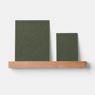 Customize Moss Green Textured Art Display on Ledge