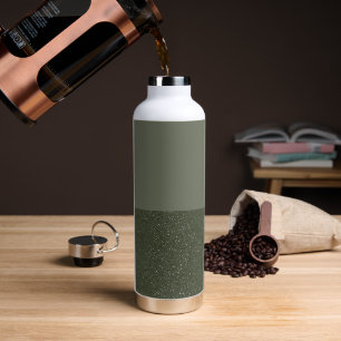 Customize Moss Green Two-Tone Water Bottle