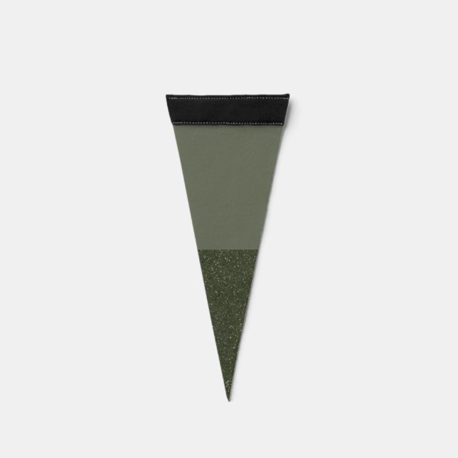 Customize Moss & Noise Triangle Pennant Flag (Front)