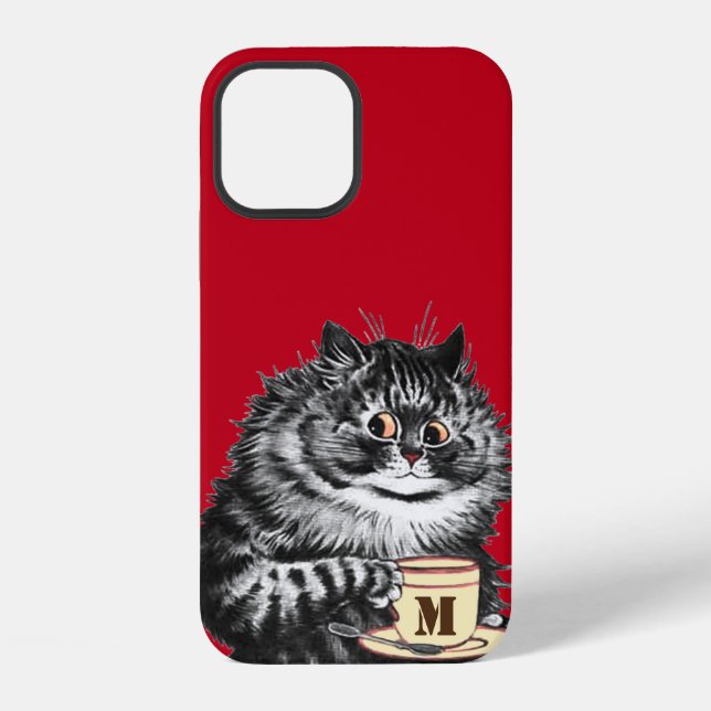 Customize Mug Initial, Louis Wain Iphone Case (Back)