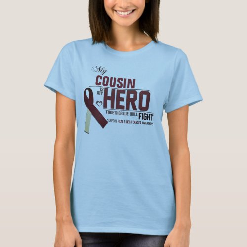 Customize MY HERO  Head  Neck Cancer T_Shirt