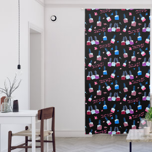 Customize Nail Salon Spa Window Accent Privacy Blackout Curtains