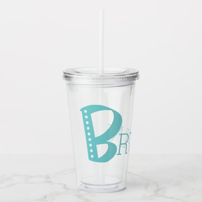 Customize Name Acrylic Tumbler (Front)