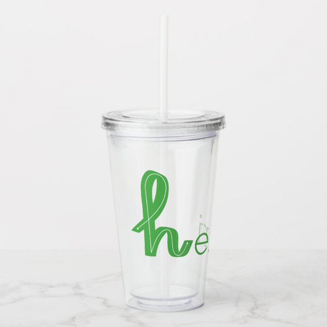 Customize Name Acrylic Tumbler (Front)