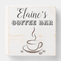 CUSTOMIZE Name Coffee Bar Sign
