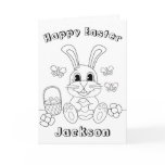 Customize Name Coloring and Activity Easter Card Customize Name Coloring and Activity Easter Card