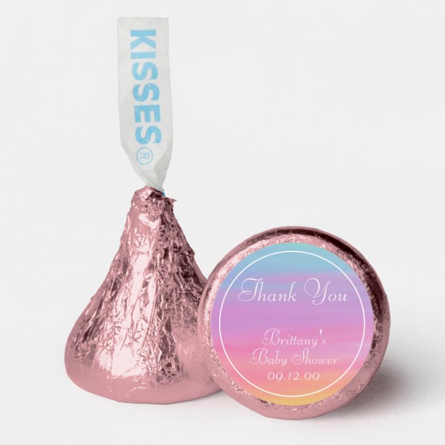 Customize Name, Date, Event Rainbow Thank You Hershey®'s Kisses® (Front)