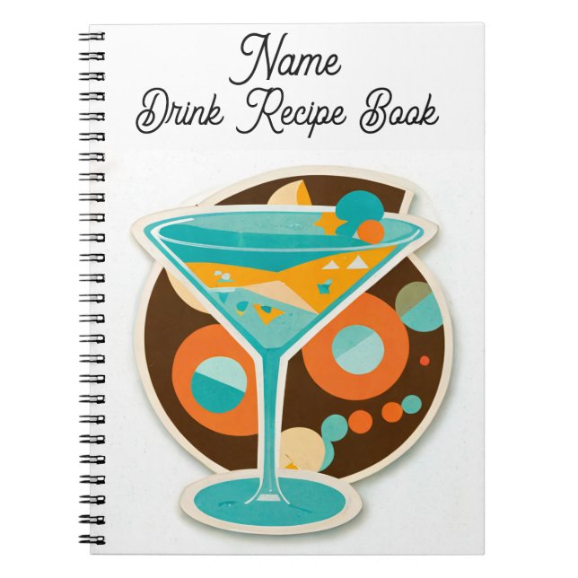 Customize Name Drink Recipe Book (Front)