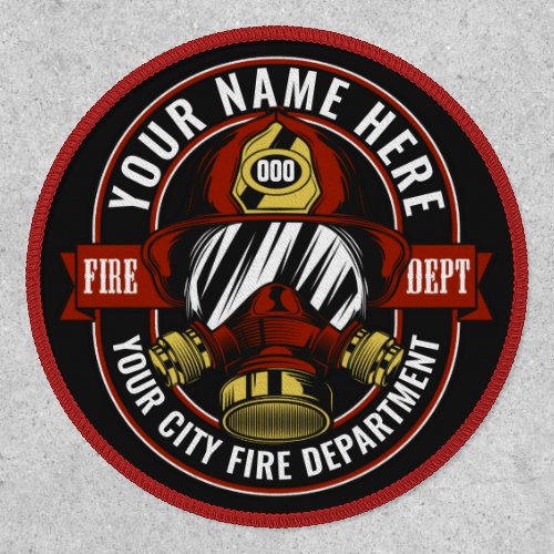 Customize NAME Firefighter Helmet Mask Fire Rescue Patch
