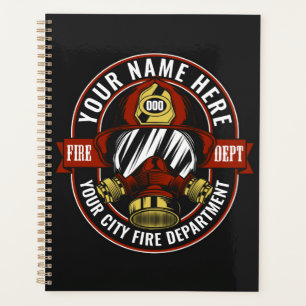 Customize NAME Firefighter Helmet Mask Fire Rescue Planner
