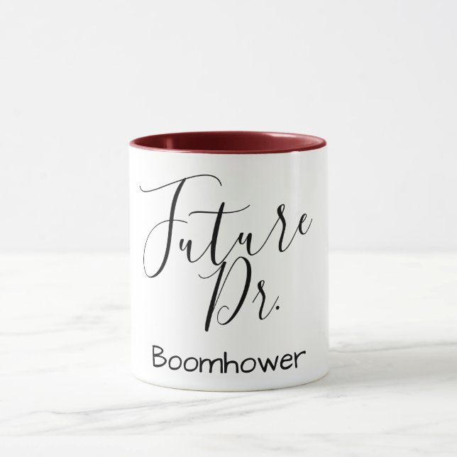 customize name future doctor medical pun funny mug (Center)