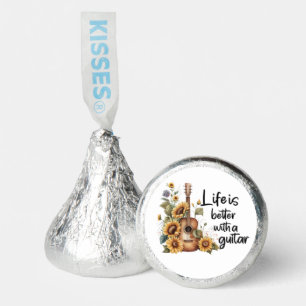 Customize Name Guitar With Sunflower Hershey®'s Kisses®