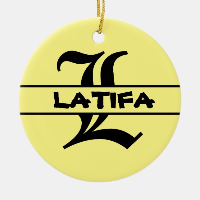 Customize Name Letter ornament  (Front)