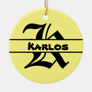 Customize Name Letter ornament 