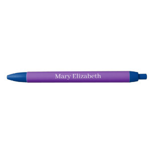 Customize name or initials Purple Pen