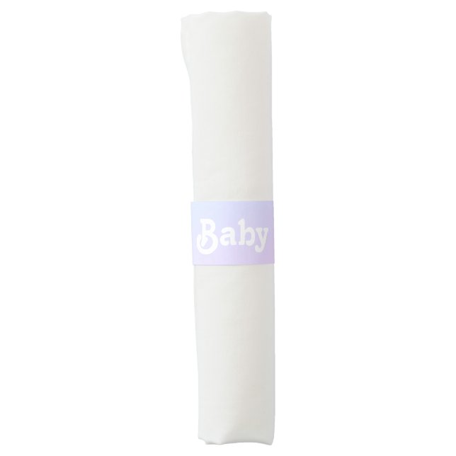 Customize Name photo Baby Shower, birthday Napkin Bands (Front)