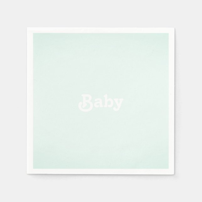 Customize Name photo Baby Shower, birthday Napkins (Front)