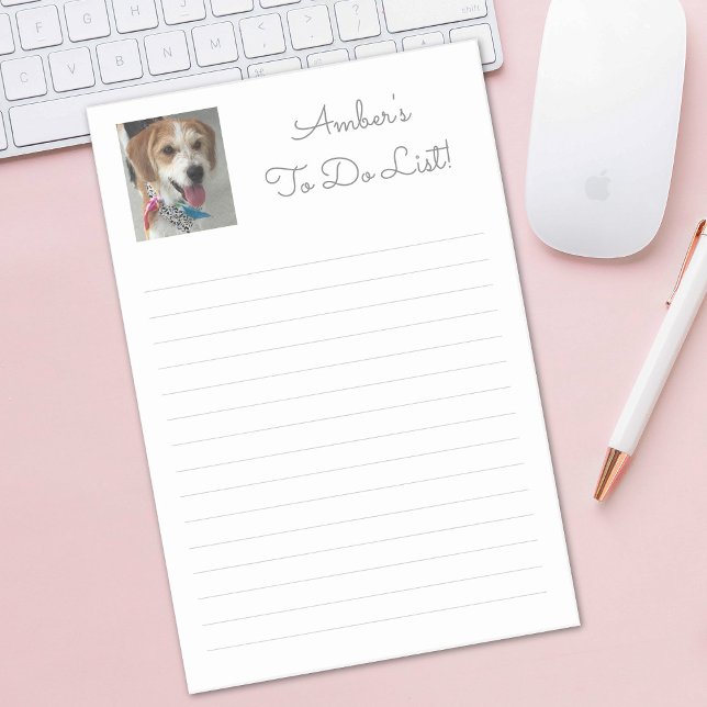 Customize Name, Photo & Message, Ruled Lines Post-it Notes (Creator Uploaded)