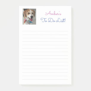 Customize Name, Photo & Message, Ruled Lines, Vs 2 Post-it Notes