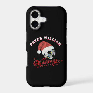 Customize Name Santa Christmas Soccer iPhone 17 Case