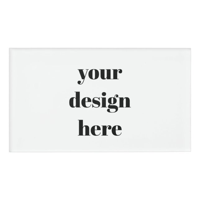 Customize  name tag (Front)
